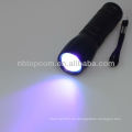 Alta potencia 3W LED UV linterna